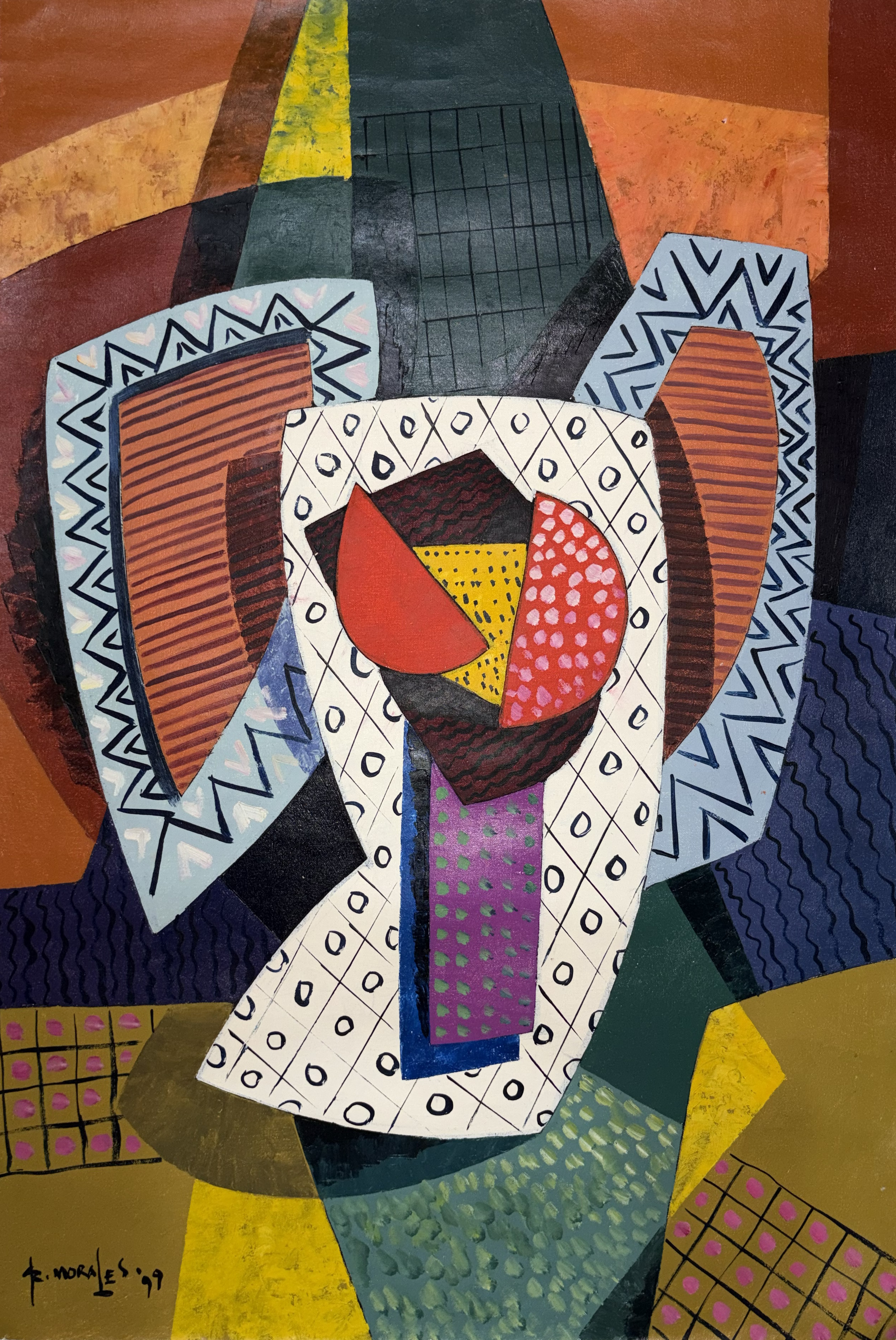 Still Life — Oil on Canvas by Adrian Morales, 1999